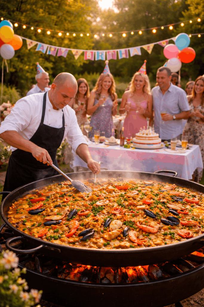 Traiteur paella anniversaire